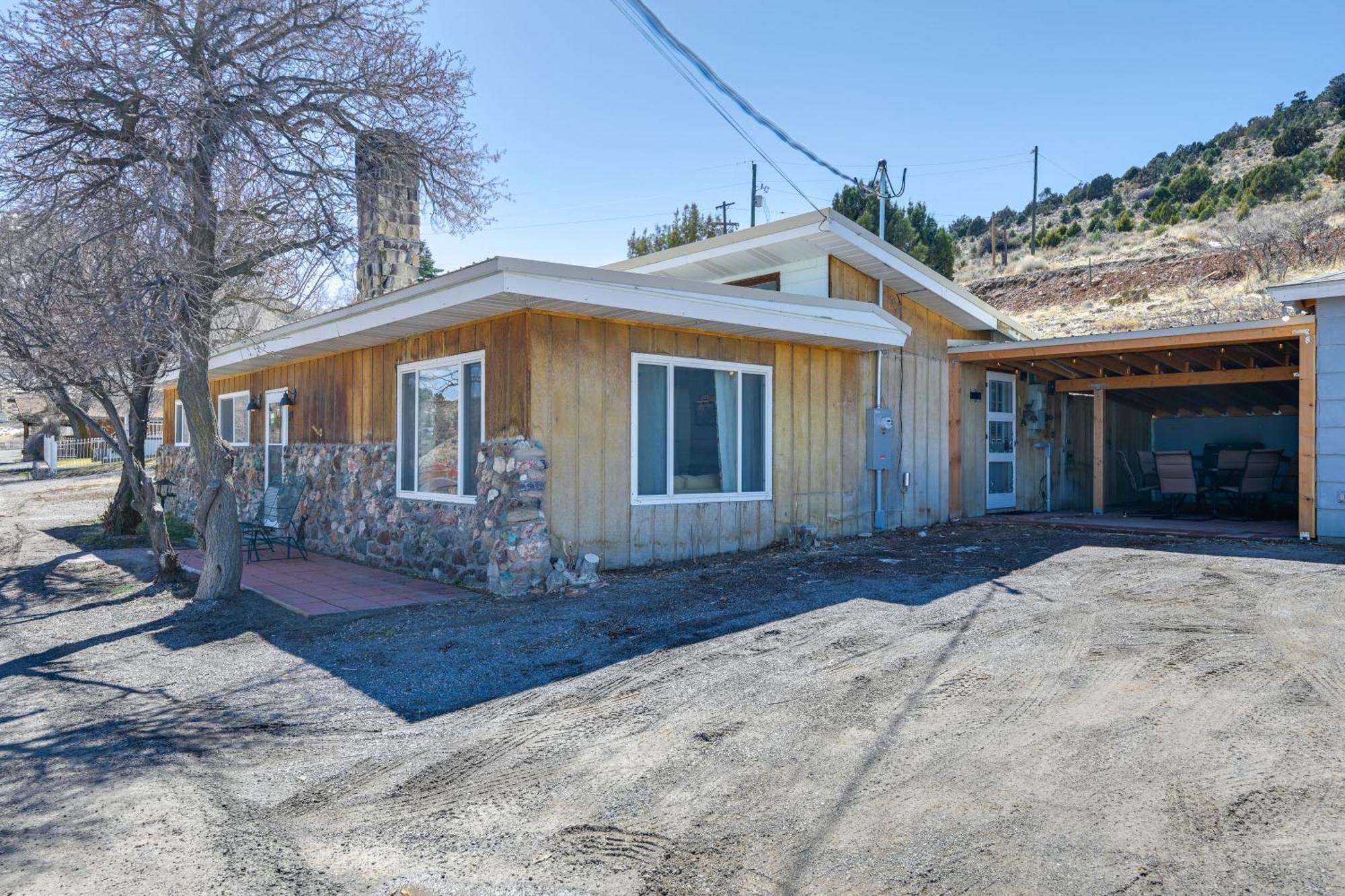 8 Mi To Hiking Home With Patio In Dtwn Pioche Exterior photo